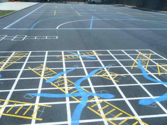 School play area courts